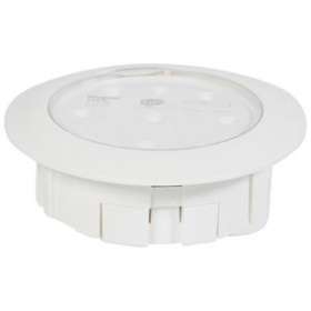 LSC d'ambiance encastré 320lm IP40 IK04 Kickspot plastique tension 24/48V|Legrand-LEG062864