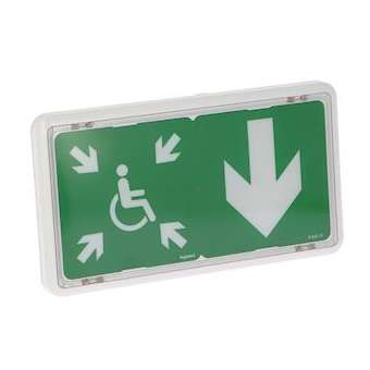 BAES d'évacuation DBR à LEDs 45lm 1h plastique IP43 IK07 SATI Adressable|Legrand-LEG062634