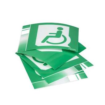 Exiway Smart - 6 étiquettes DBR H100 - fauteuil + homme qui court + flèche G/D|Schneider Electric-SCHOVA59825