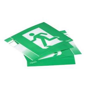 Exiway Smart - 4 étiquettes repositionnables H100 - homme qui court + flèche G/D|Schneider Electric-SCHOVA59820