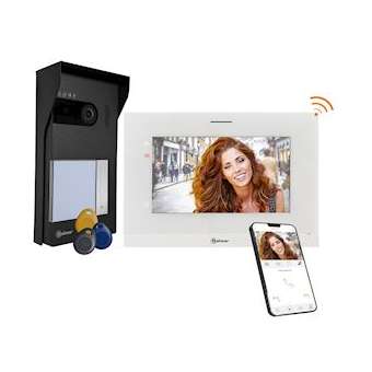 Kit vidéo SOUL 1 appel avec moniteur 7' WIFI (Mémoire + Contôle accès)|Golmar-BITGS5110-ART7W