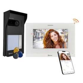 Kit vidéo SOUL 1 appel avec moniteur 7' WIFI (Mémoire + Contôle accès)|Golmar-BITGS5110-ART7W