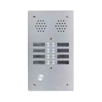 Plaque A.V Alu 6Mm 2R 08Bp|Urmet france-URM7772-8