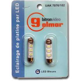 Lampe navette LED bleu (Blister de 2 pièces)|Golmar-BITUAK7076-102