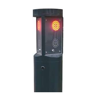 totem 4 feux r/o h1500 diam 273 pompier tri 11 ral 7021|Faac france-FAATOTEM4FN