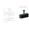 POTENCE DE FIXATION PLAFOND pour LEDI REVERSO 7