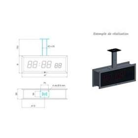 POTENCE DE FIXATION PLAFOND pour LEDI REVERSO 7|Gorgy timing-GOTPPND36001607