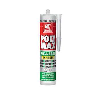 Poly Max Fix&Seal Express crystal - cartouche 300 G|Griffon france-GF26150452