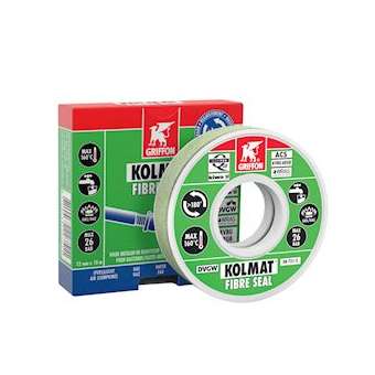 Kolmat Fibre Seal bande d'étanchéité pour les raccords filetés. 12 MM X 15 M|Griffon france-GF26300531
