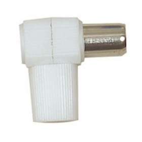 Fiche plastique '9,52' mâle coudée 90DEG- Blanche|Tonna-TOQ384050