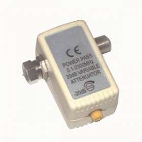 Atténuateur variable 0/20 dB - 47/2400 MHz - Passage alimentation LNB|Tonna-TOQ310410