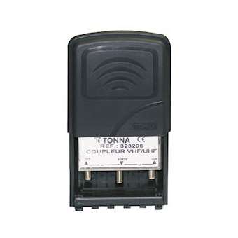 Coupleur 2 entrées - VHF/UHF (avec passage alim.)|Tonna-TOQ323206