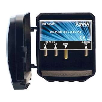 Coupleur 4G 800 - 3 entrées - BI + FM/BIII/UHF|Tonna-TOQ360030