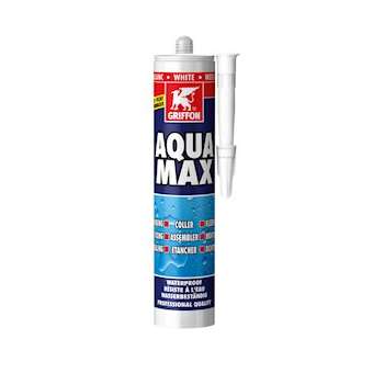Aqua Max mastic-colle blanc spécial piscine - cartouche 425 G|Griffon france-GF26308214