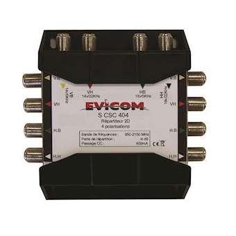 Répartiteur symétrique 4 x 4 voies BIS|Evicom-EVCSCSC404