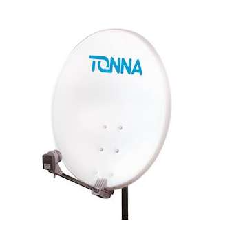 Antenne 80 cm acier gris clair double brides et support D 40 mm + LNB 0,2 dB|Tonna-TOQ708880