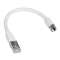 Cordon de brassage 1 embout coaxial et 1 embout RJ45 - longueur 0,3m