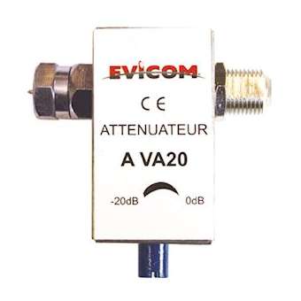 Atténuateur variable 5 -2 300 MHz à passage cc|Evicom-EVCAVA20