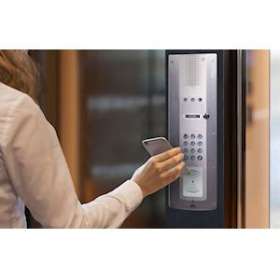 Portier audio IP/SIP 1 BP clavier loi Handicap avec lecteur BLE PoE|Castel-CST590.1060