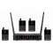 Système microphone UHF avec 4 micros cravates