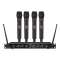 Ensemble microphone UHF 4 canaux avec 4 micros mains