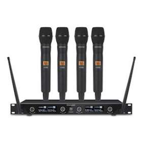 Ensemble microphone UHF 4 canaux avec 4 micros mains|Rondson-ONDBE-1040