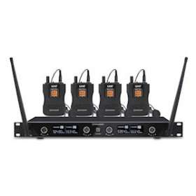 Ensemble microphone UHF 4 canaux avec 4 micros cravate|Rondson-ONDBE-1040-4BP