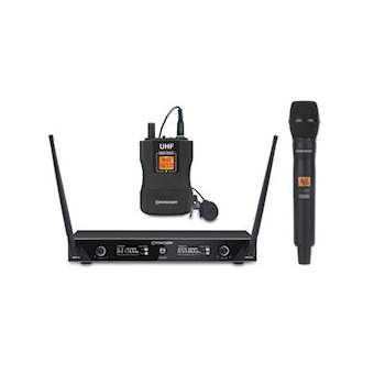 Ensemble UHF double diversity avec 1 micro main et 1 micro cravate|Rondson-ONDBE-1020-MIC-BP