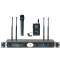 Ensemble UHF double Diversity, micro HF main + émetteur mic. cravate