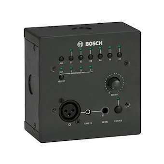 Platine de commande murale permettant de sélectionner à distance une des 3 sourc|Bosch sono-PHSPLN-4S6Z