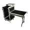 RACK CASE 10/18U, Boîtier universel 19 '18U avant + dessus 10U, roulettes, noir