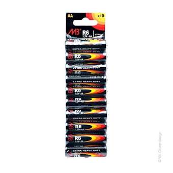 Blister(s) x 10 Pile saline blister x10 MB R6 - AA 1.5V 800mAh|Enix energies-NXGPCS9502