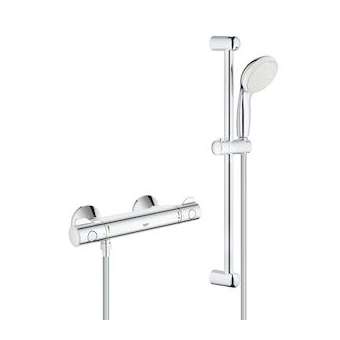Mitigeur thermostatique douche 1/2' avec ensemble de douche Grohtherm 800 Chromé|Grohe-GO234565001