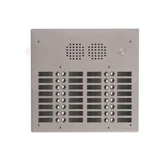 Platine aluminium 5mm audio 4 rangées 32 boutons|Golmar-BITUHR4032