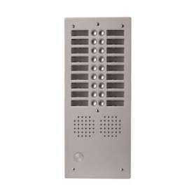 Platine aluminium 5mm audio 2 rangées 18 boutons|Golmar-BITUHR2018