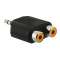 Adaptateur stéréo mini jack RCA|Gigamedia-GGMPAKAMJRCA