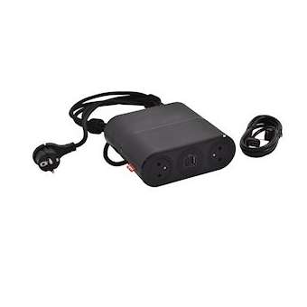 Link'On Incara 4 prises 2P+T + 2 USB A+C et cordon 2P+T et HDMI - noir|Legrand-LEG654881