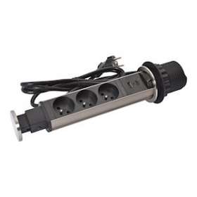 Tower 60 Incara D60mm 3 prises 2P+T + 1 chargeur USB Type-A + Type-C|Legrand-LEG654970