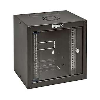 Coffret fixe 10pouces livré monté Linkeo capacité 6U dimensions 359x370x300mm|Legrand-LEG646230