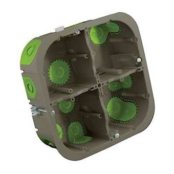 Boîte d'appareillage R'Box D 67 mm entraxe 71 mm 2 x 2 postes 50 mm|Bizline-BIZ502240