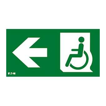 Pictogramme CrystalWay 20m PMR Gauche|Eaton Luminox-LUM10582