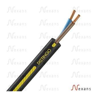 Câble rigide R2V Distingo cuivre 2X2,5 couronne de 100m|Fils et Câbles Druise-FILR2V2X2,5C100NXS