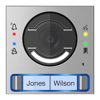 Façade pour module vidéo avec bouton double|Came france-KAM62030050