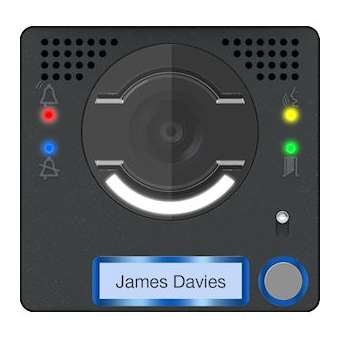 Façade pour module audio-vidéo avec bouton simple|Came france-KAM62030080