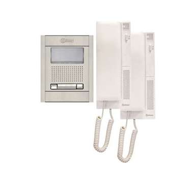 Kit Audio encastré NEXA Alu 2 appels (4+N)|Golmar-BITGN4220AL