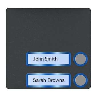 Façade pour module appels avec 2 boutons|Came france-KAM60020660