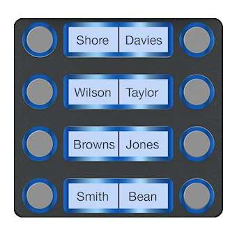 Façade pour module appels avec 8 boutons|Came france-KAM60020690