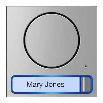 Façade pour module audio lite avec bouton simple|Came france-KAM60020090