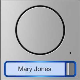 Façade pour module audio lite avec bouton simple|Came france-KAM60020090