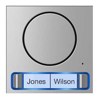 Façade pour module audio lite avec bouton double|Came france-KAM60020100